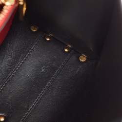 Pre Owned Valentino Beige Leather Small VSling Top Handle Bag