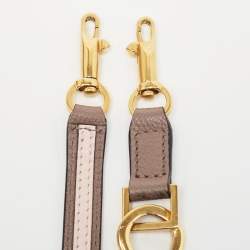 Pre Owned Valentino Beige Leather Small VSling Top Handle Bag