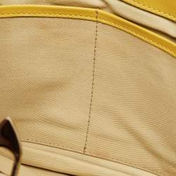 Pre Owned Valentino Yellow Leather Rockstud Trapeze Shoulder Bag