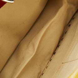 Pre Owned Valentino Yellow Leather Rockstud Trapeze Shoulder Bag