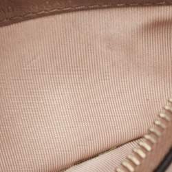 Pre Owned Valentino Poudre Pink Leather Rockstud Zip Card Case