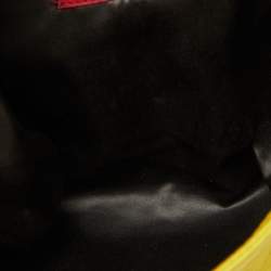 Pre Owned Valentino Yellow Leather Petale Rose Shoulder Bag