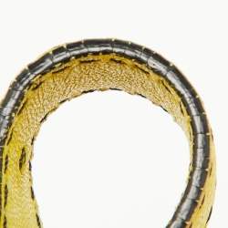 Pre Owned Valentino Yellow Leather Petale Rose Shoulder Bag