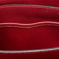 Pre Owned Valentino Red Leather Rockstud Top Handle Bag