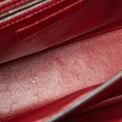 Pre Owned Valentino Red Leather Rockstud Top Handle Bag