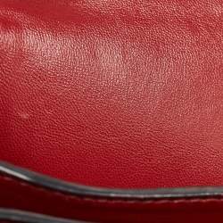 Pre Owned Valentino Red Leather Rockstud Top Handle Bag