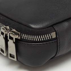 Pre Owned Valentino Black Leather VSling Crossbody Bag