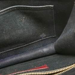 Pre Owned Valentino Black Leather Small Rockstud Glam Lock Flap Bag