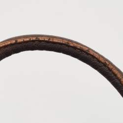 مملوكة مسبقًا Valentino Brown Leather Catch Satchel