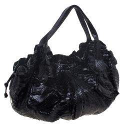 Valentino Black Python Hobo