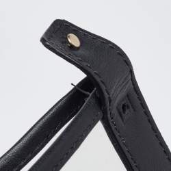 Pre Owned Valenitno Transparent/Black PVC and Leather VLTN Shopper Tote