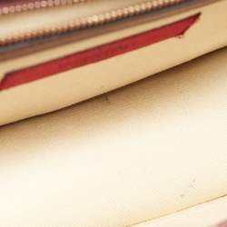 Pre Owned Valentino Burgundy Leather Medium Rockstud Glam Lock Flap Bag