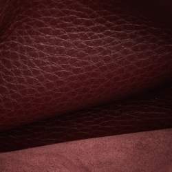 Pre Owned Valentino Burgundy Leather Rockstud Flap Crossbody Bag