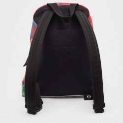 Valentino Multicolor Camo Print Nylon VLTN Logo Backpack