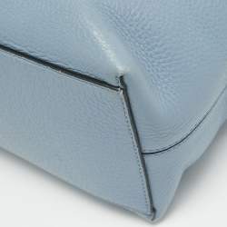 Pre Owned Valentino Light Blue Leather Rockstud Tote