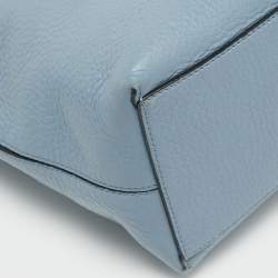 Pre Owned Valentino Light Blue Leather Rockstud Tote