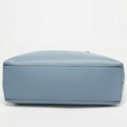 Pre Owned Valentino Light Blue Leather Rockstud Tote