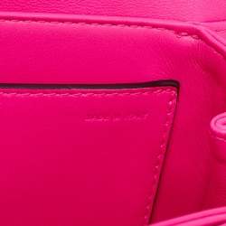 Pre Owned Valentino Pink Leather One Stud Flap Shoulder Bag