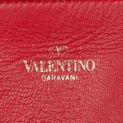 Pre Owned Valentino Brown/Black Leather Medium VLOGO Escape Tote