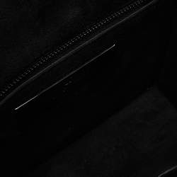 Pre Owned Valentino Black Leather Small Rockstud Glam Lock Flap Bag