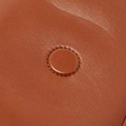 Pre Owned Valentino Brown Leather Stud Sign Shoulder Bag