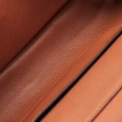 Pre Owned Valentino Brown Leather Stud Sign Shoulder Bag