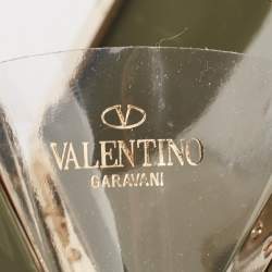 Pre Owned Valentino Dark Grey Plexiglass Rockstud In The Clutch