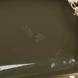 Pre Owned Valentino Dark Grey Plexiglass Rockstud In The Clutch