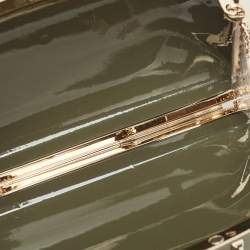 Pre Owned Valentino Dark Grey Plexiglass Rockstud In The Clutch