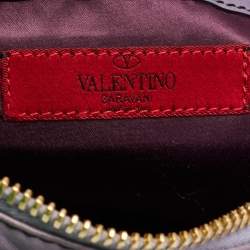 Valentino Purple Leather Bow Satchel