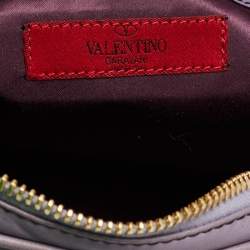 Valentino Purple Leather Bow Satchel