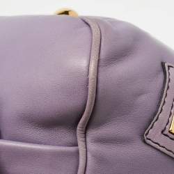 Valentino Purple Leather Bow Satchel