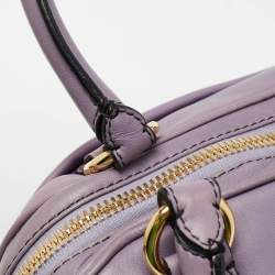 Valentino Purple Leather Bow Satchel