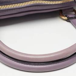 Valentino Purple Leather Bow Satchel