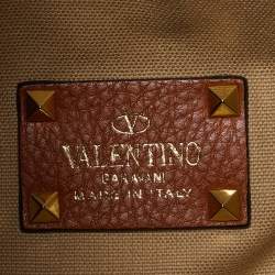 مملوكة مسبقًا Valentino Tri Color Glamorous Lace, Canvas and Leather Reversible Tote