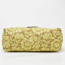 مملوكة مسبقًا Valentino Tri Color Glamorous Lace, Canvas and Leather Reversible Tote