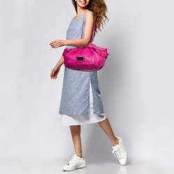 مملوكة مسبقًا Valentino Pink Leather Ruffle Satchel