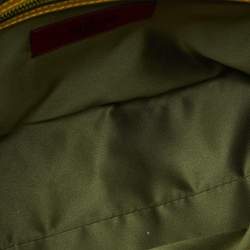 مملوكة مسبقًا Valentino Yellow Satin and Patent Leather Applique Tote