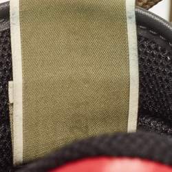 Valentino Multicolor Camouflage Print Canvas and Leather Rockrunner Sneakers Size 37