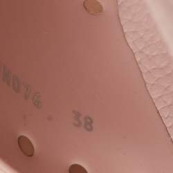 Pre Owned Valentino Beige Rubber Rockstud Flat Slides Size 38