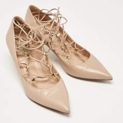 Valentino Beige Leather Rockstud Pumps Size 36.5