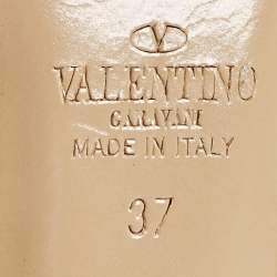 Pre Owned Valentino Purple Suede and Leather Rockstud Pumps Size 37