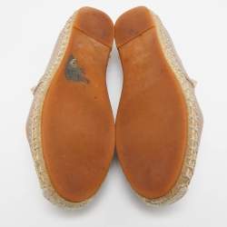 Valentino Dusty Pink Leather Rockstud Espadrille Flats Size 36