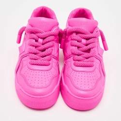 Pre Owned Valentino Pink Leather One Stud Low Top Sneakers Size 39