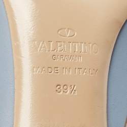 Valentino Blue Leather Pointed Toe Pumps Size 39.5