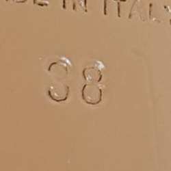 Pre Owned Valentino Black Leather Rockstud Pointed Toe Pumps Size 38