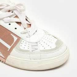Valentino White Leather VLTN Low Top Sneakers Size 38.5