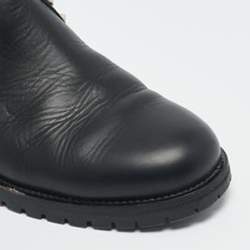 Valentino Black Leather Rockstud Chelsea Ankle Boots Size 39
