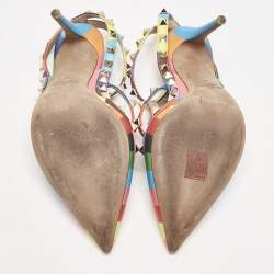 Valentino Multicolor Leather Rockstud Pumps Size 38
