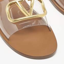 Valentino Tranparent PVC VLogo Flat Slides Size 40.5